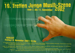 Plakat: Treffen junge Musik-Szene 2002